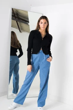 Women Daisy Street Trousers-Trousers in Blue