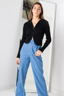 Women Daisy Street Trousers-Trousers in Blue