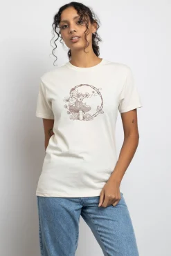 Women Daisy Street T-Shirts-T-Shirt with Vintage Style Fairy Graphic