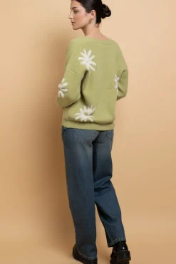 Women Daisy Street Tops | Cardigans-Tufted Intarsia Cardigan