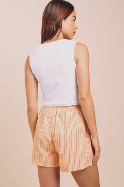 Women Daisy Street Tops-Vest Top With Barcelona Puff Print