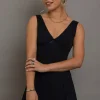 Women Daisy Street Partywear | Dresses-V-Neck Fitted Mini Dress