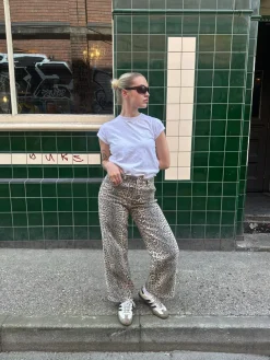 Women Daisy Street Trousers-Washed Relaxed Jeans
