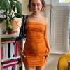 Women Daisy Street Dresses-x Chloe Davie Printed Bandeau Dress
