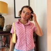 Women Daisy Street Tops-x Chloe Davie Stripe Fitted Shirt