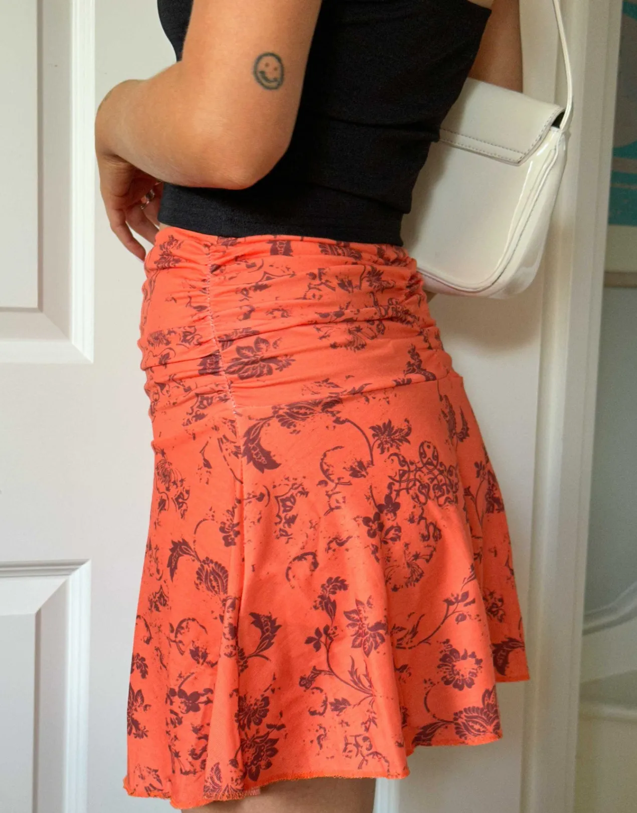 Women Daisy Street Skirts-x Chloe Davie Paisley Printed Mini Skirt in