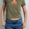 Women Daisy Street T-Shirts-X PAUL FRANK JULIUS CLASSIC BABY TEE