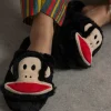 Women Daisy Street Slippers-X PAUL FRANK FLUFFY SLIPPERS