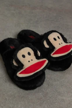 Women Daisy Street Slippers-X PAUL FRANK FLUFFY SLIPPERS
