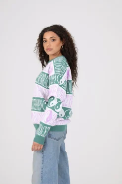 Women Daisy Street Hoodies & Sweatshirts-Yin/Yang Knitted Jumper