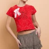 Women Daisy Street Tops | T-Shirts-Youth Snow Washed Baby Tee