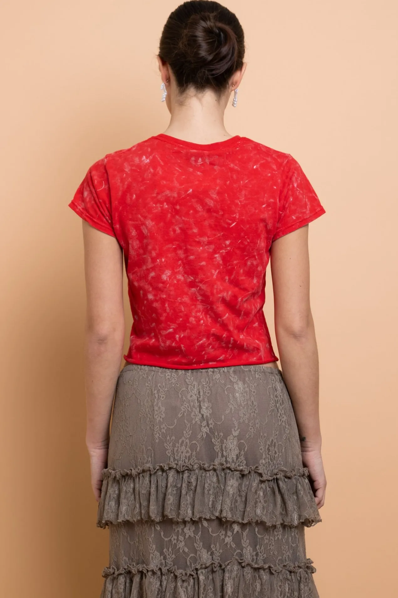 Women Daisy Street Tops | T-Shirts-Youth Snow Washed Baby Tee